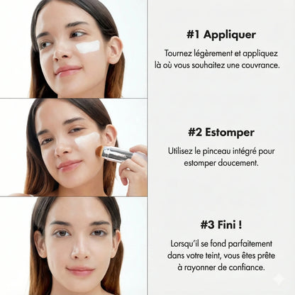 Fond de teint coréen à couleur changeante avec protection SPF 30