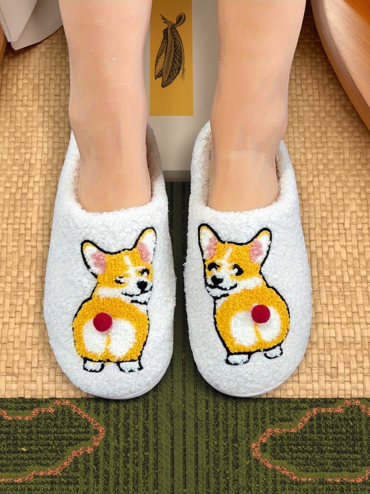 Chaussons animaux mignons et chauds